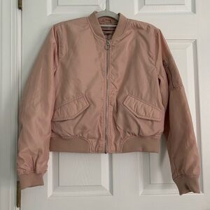 Pull & Bear Pink Bomber Jacket